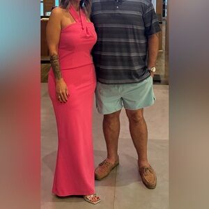 Lulu's Pink Long Dress